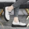Rimocy Womens Oxford Platform Patent Leather Shoes  Spring Autumn Lace Up Women Flats Vintage Round Toe Casual Shoes Loafers