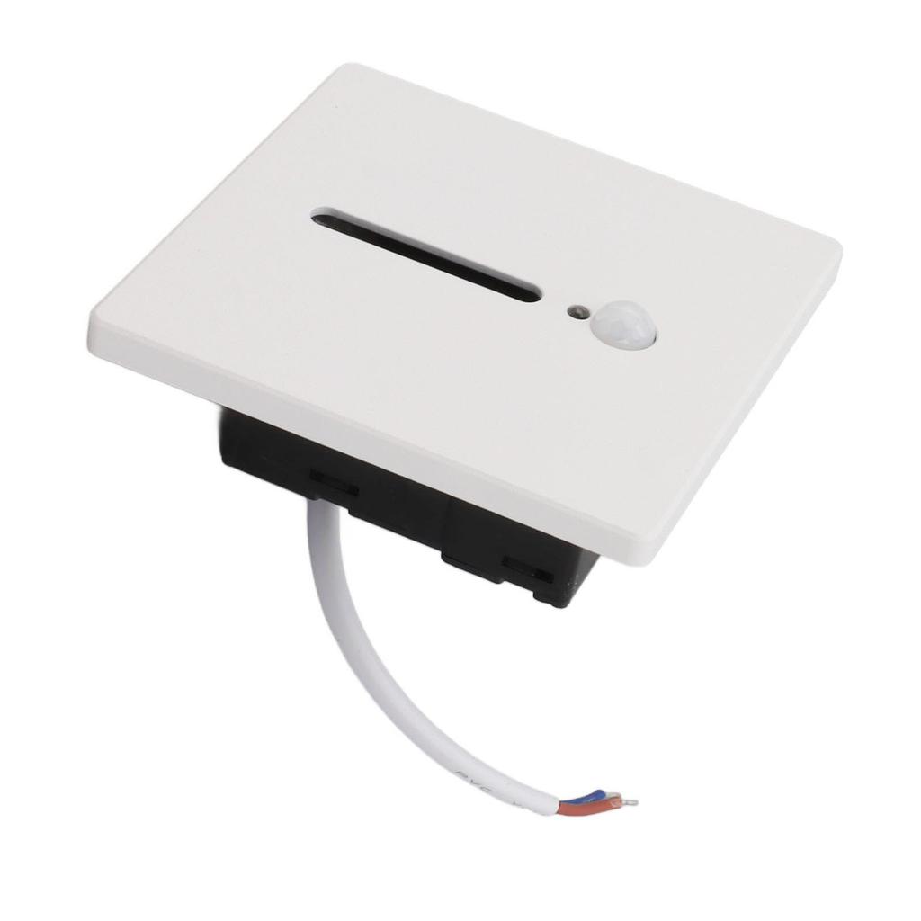 LED Step Light 3W Recessed Motion Seneor Dusk To Dawn Sensor 4000K Stair Light 110‑240V for Indoor