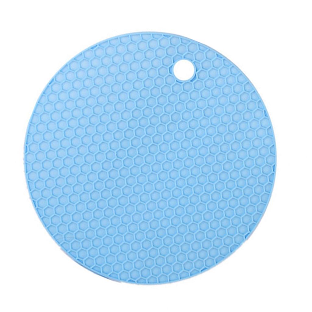 Silicone Heat Insulation Mat Anti Slip Multifunctional Round Dining Plate Mat for Pot Dish