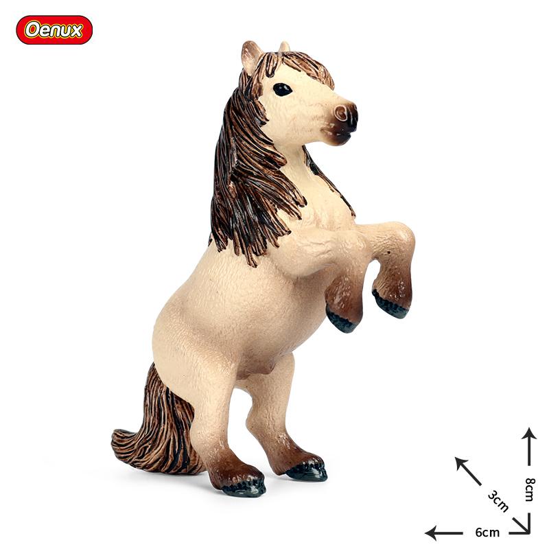 Oenux Farm Animals Simulation Cute Model Action Figure Alpaca Cow Horse Figurines Sheep Goat Miniature Educational Toy For Kid