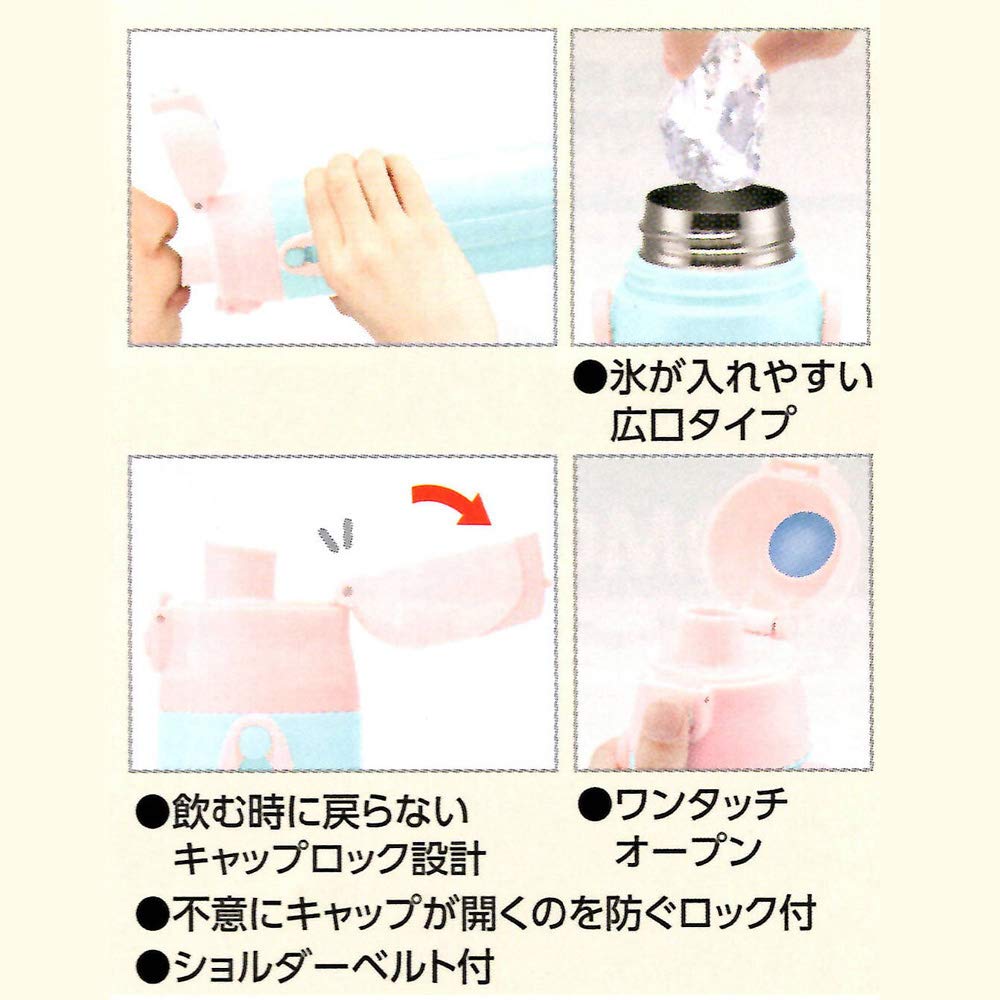 Skater Stainless Steel Sports Peanuts Retro Snoopy Children's Bottle, Design, 470ml, SDC4-A