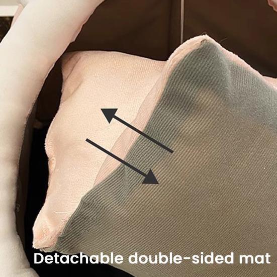 Kedi Mağara Yatağı İç Mekan Kediler Hayvan Şekilli Yarı Kapalı Yatak Asılı Toplu Rahat Sıcak Evcil Hayvan Sakinleştirici Yatak Küçük Köpekler Yavru Köpekler Kediler İçin