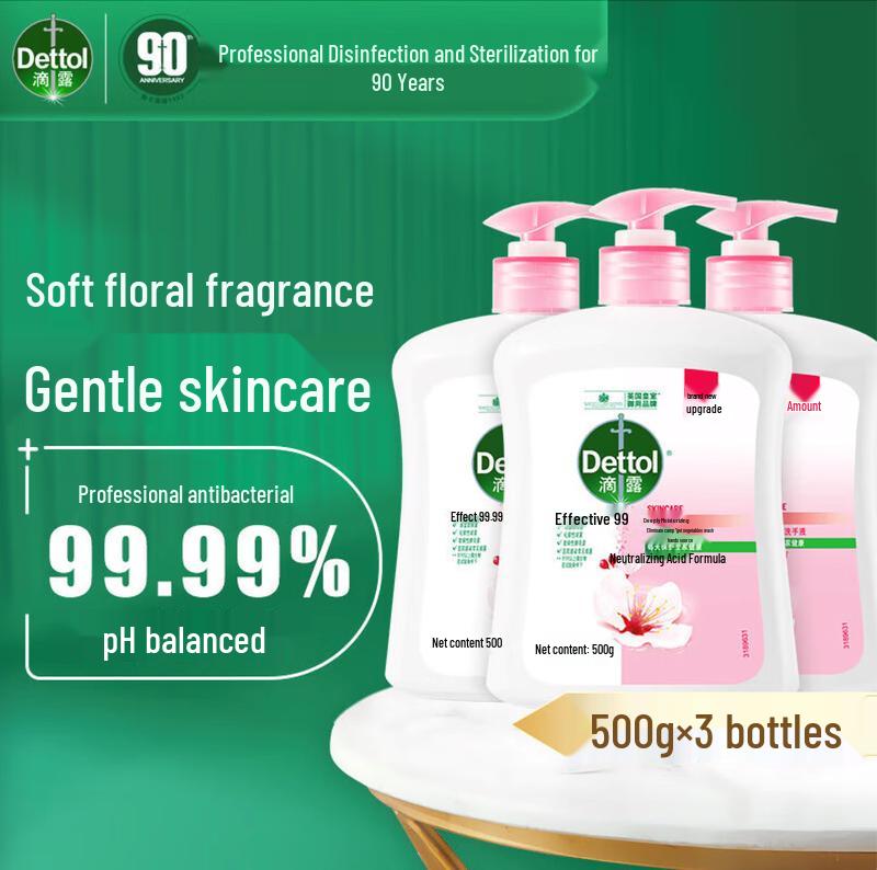 Dettol Moisturizing Care Hand Wash 3-Pack