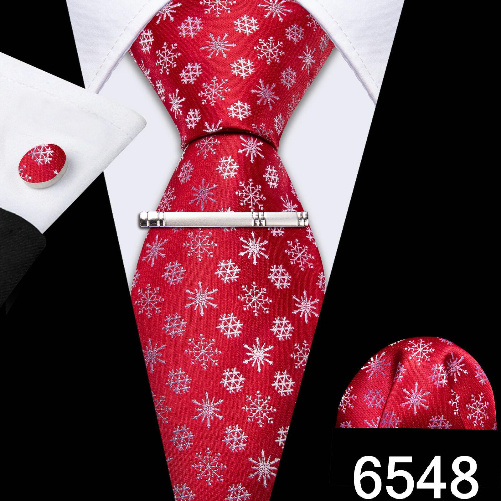 

Barry.Wang Мужской набор: Жаккардовый шёлковый галстук, носовой платок, зажим для галстука и запонки N-6548