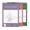 Sketch Book Spiral Wire Bound Hardcover 100 Sheets Acid Free No Bleed Thick Paper Artist Art Student Sketching Drawing Writing Sketchbook Art Supplies