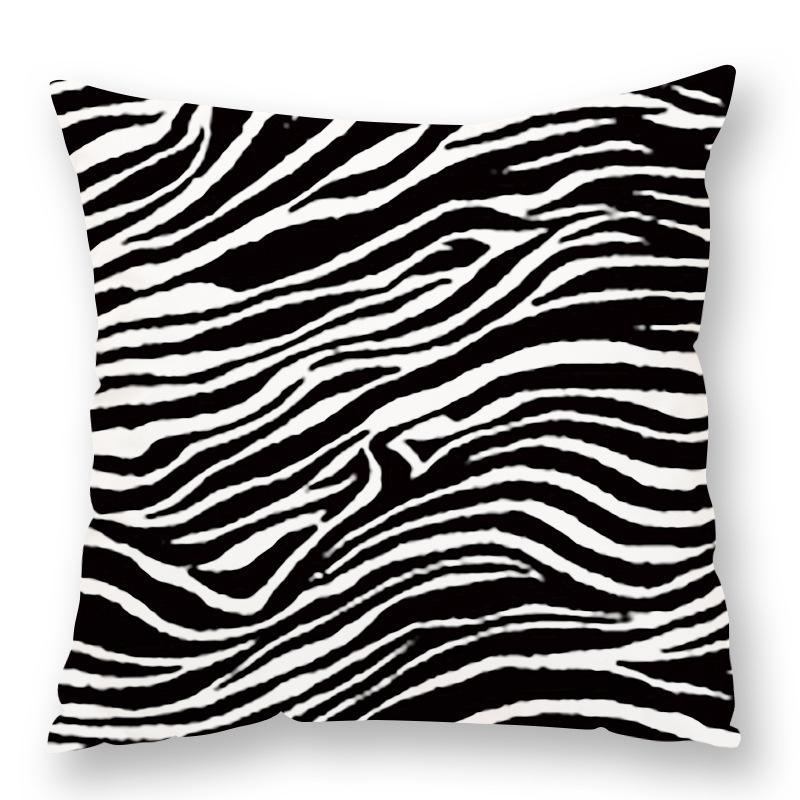Fashionable Animal Spots Elements Cow Print Leopard Print Pillow Zebra Print Pillow Case Plush Sofa Car Waist