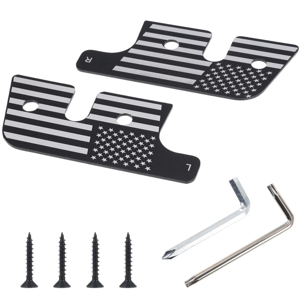 Sun Visor Repair Kit, Aluminum Sun Visor Clips Car Accessories Replacement for Jeep Wrangler JK JL Gladiator 2018 To