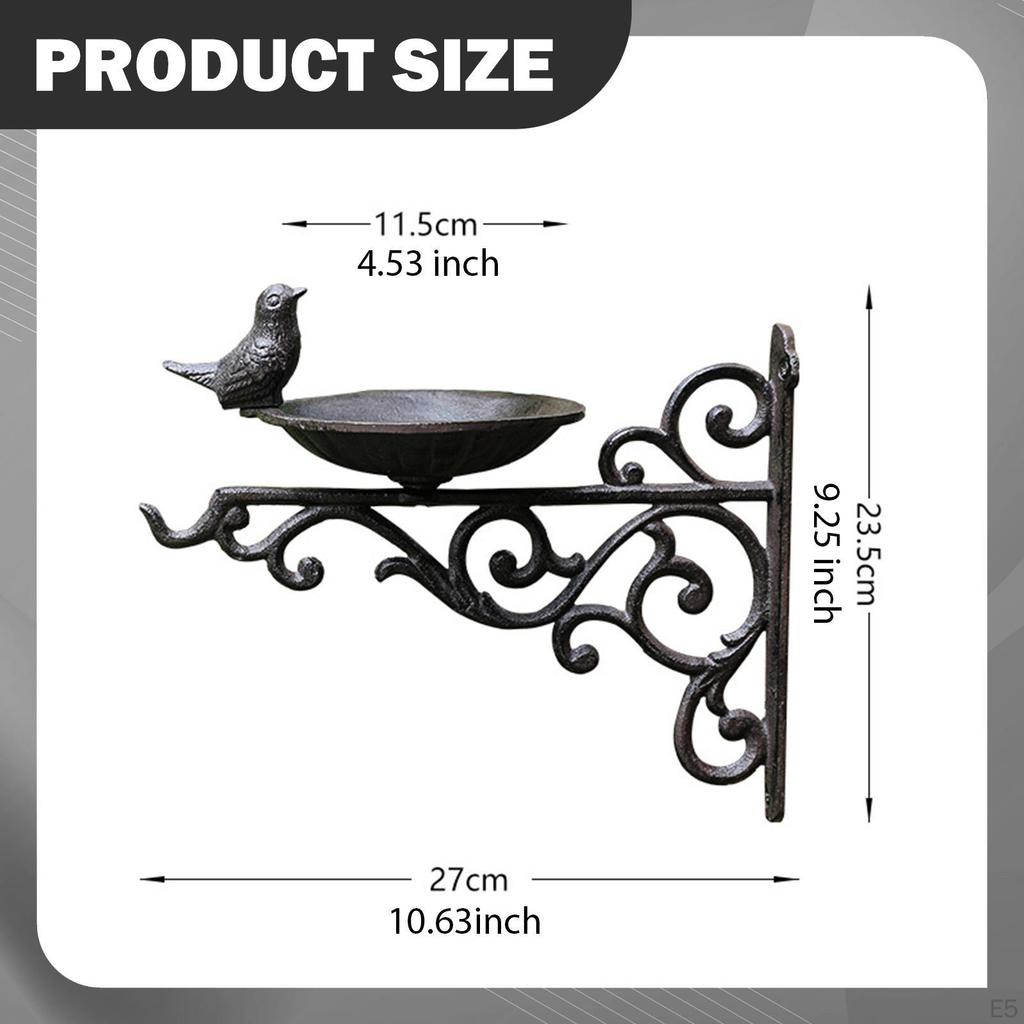 Vogelfutterhaus Bad Einfache Installation Futterstation mit Aufhängevorrichtung Metall für Holzzäune