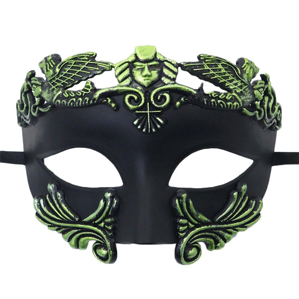 Fashion Cosplay Halloween Mask Ancient Greek Venetian Masquerade Mask Roman Festival Costume Party Supplies for Men