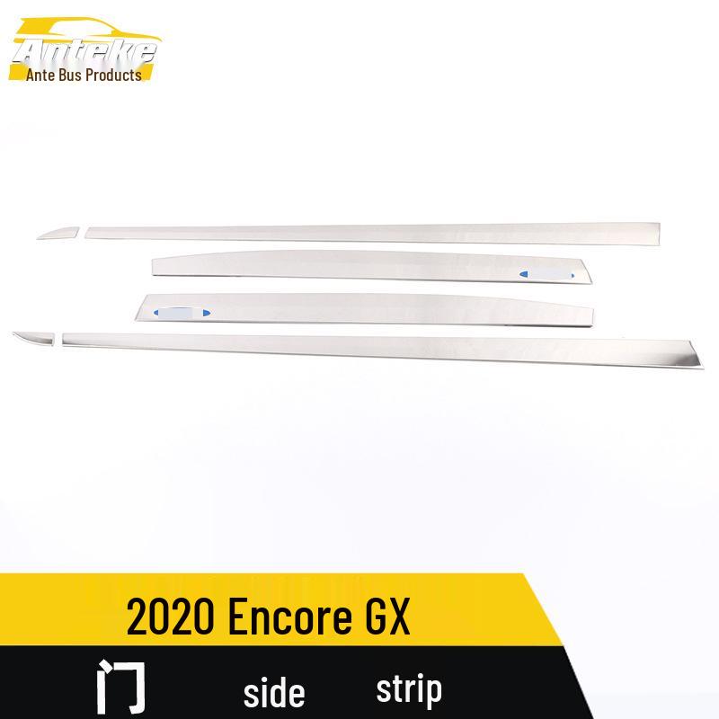 Encore GX Door Edge Trim Stickers: Stainless Steel Anti-Scratch Strips for 20 Models