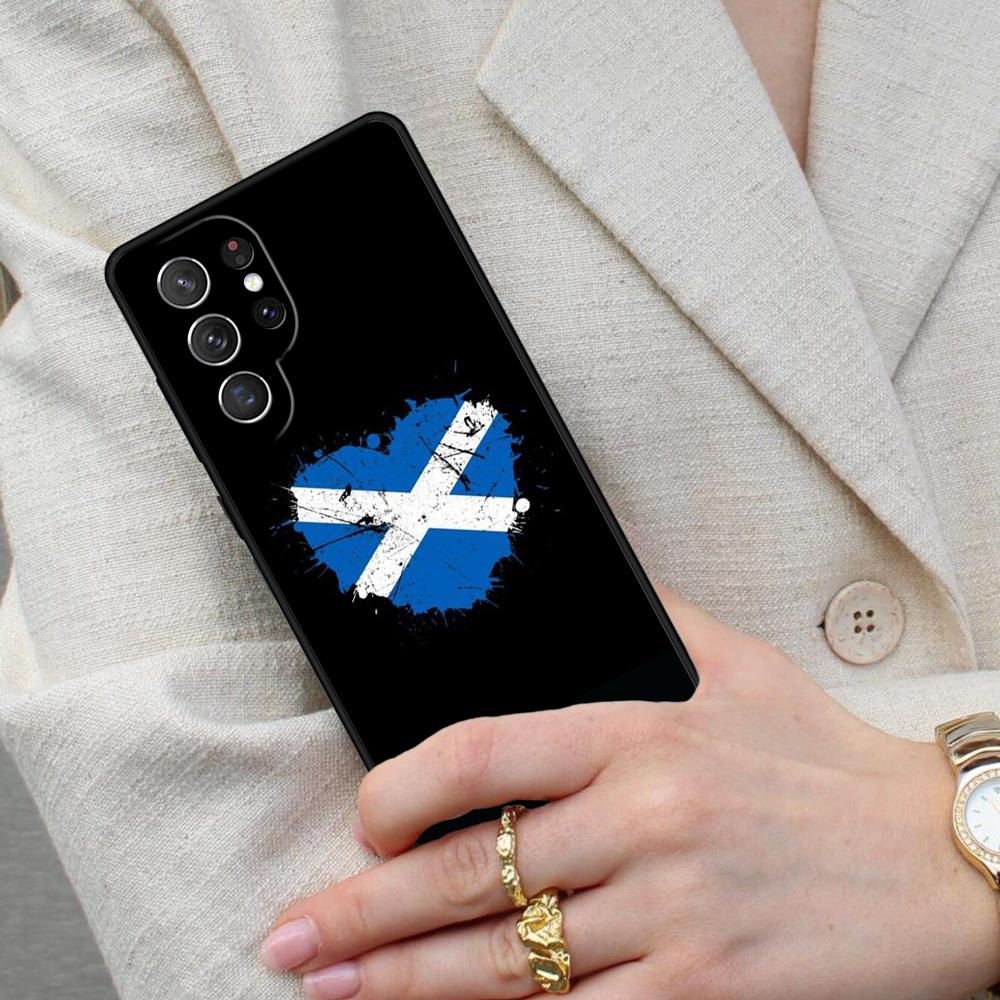 Scotland Scottish Flag Cell Phone Case for Samsung Galaxy S26 Ultra S25 S24 S23 S22 S21 S20 Note10 Cover
