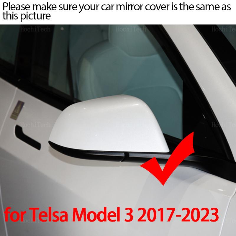 Vysoko kvalitný kryt zrkadla štýl M Krytka bočného spätného zrkadla auta Ozdoba Pre Tesla Model 3 2017 2018    2022 2023