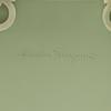 Salvatore Ferragamo Gancini Handbag 21 7144 Pastel green rubber Women Used