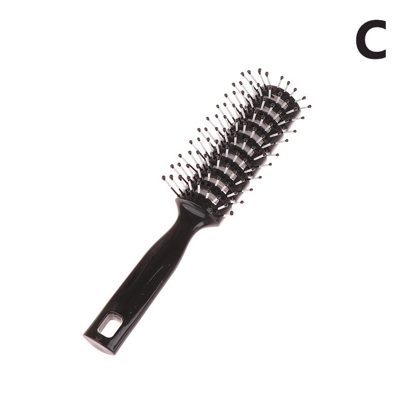 

Мужская пластиковая вентилируемая расческа-гребень антистатическая массажная для ухода за волосами реберная расческа для укладки волос на затылке кудрявых волос салонная реберная девятирядная расческа