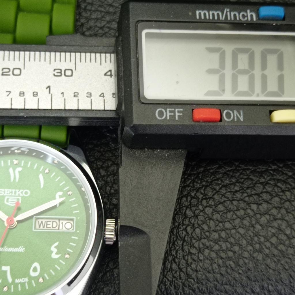 VINTAGE REFURBISHED SEIKO 5 AUTOMATIC 6309A JAPAN MENS GREEN WATCH a441246-4 Sk-a441246