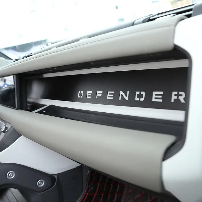 For Land Rover Defender 90 110 2020-2024 - Car Accessories Decorative Panel Wordmark Defender Front Dashboard Aluminum Alloy BQ8