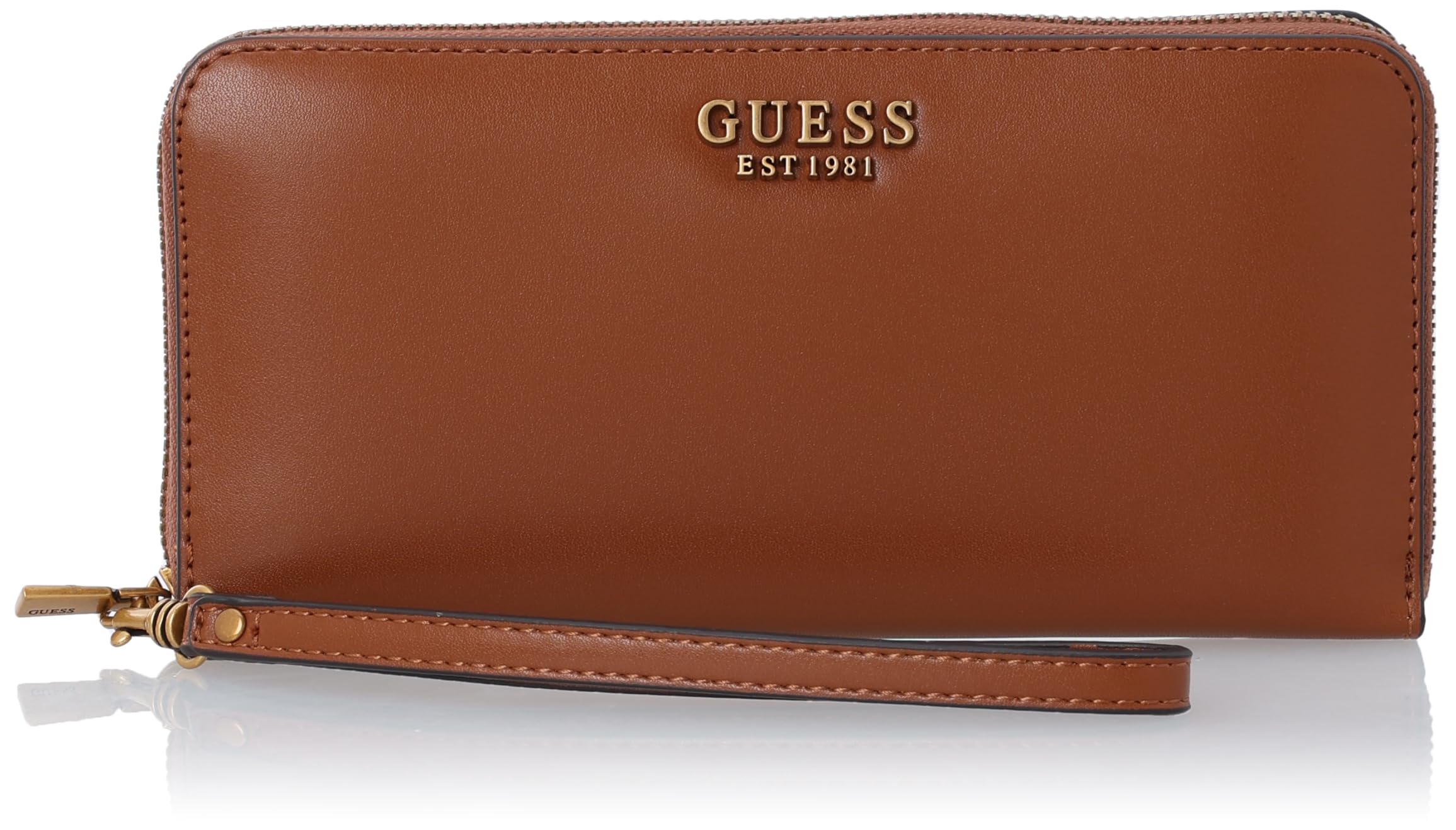 

Round Zipper Wallet VX850046 LAUREL COGNAC [Guess] [Item]