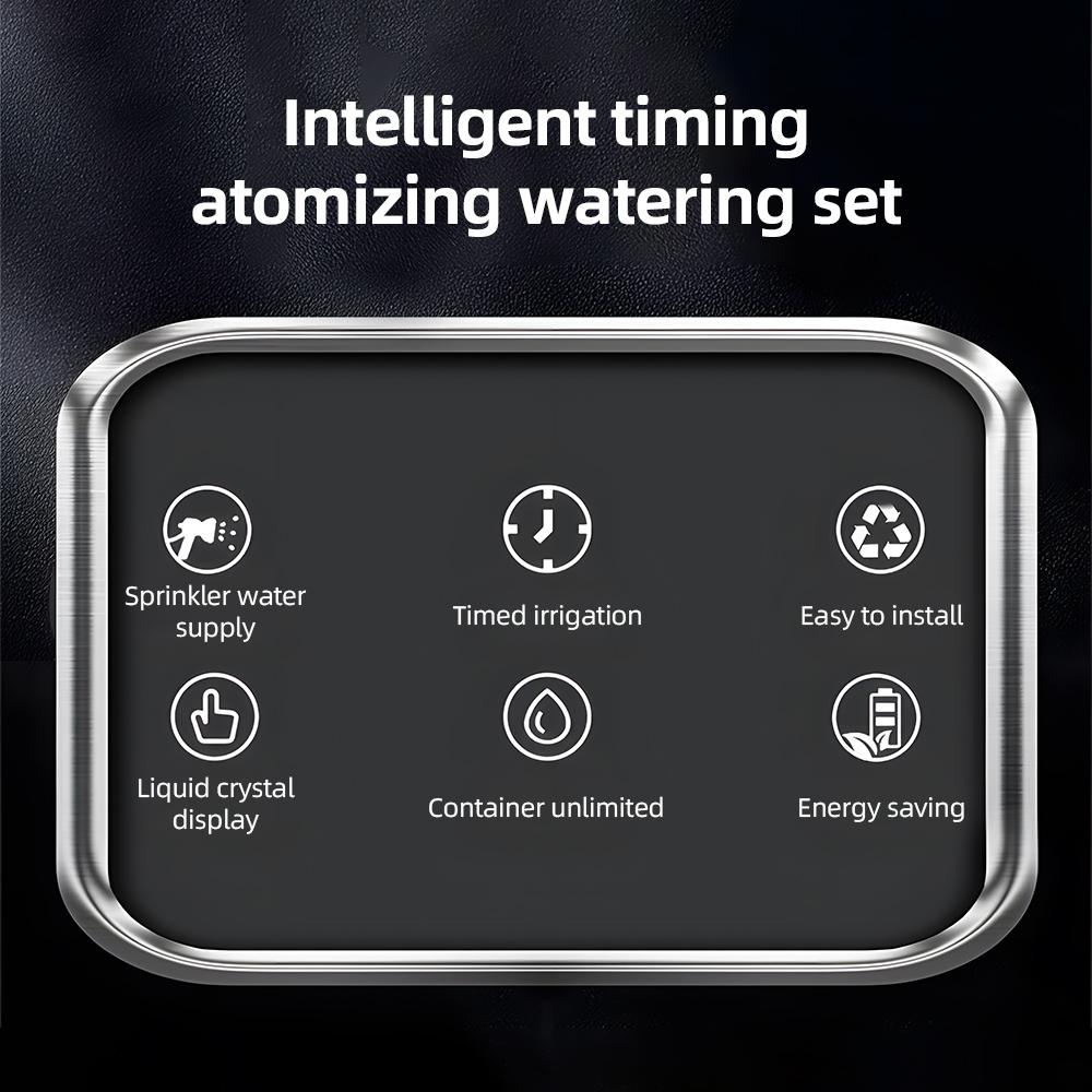 Reptile Fogger Smart Spray System Touchscreen Controller Reptile   Automatic with Timer Low Noise 360 Degrees   Misting Nozzles for Terr