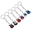 Creative Metal Electric Guitar Mini Keychain Key Chain Key Ring Gifts