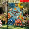 2D Flat, 2D Flat Summer Beach Flip Flops Garden Flag_1-28x40 Inch Outdoor Garden Flag Double-sided Home Decoration Courtyard Decoration Outdoor Decora