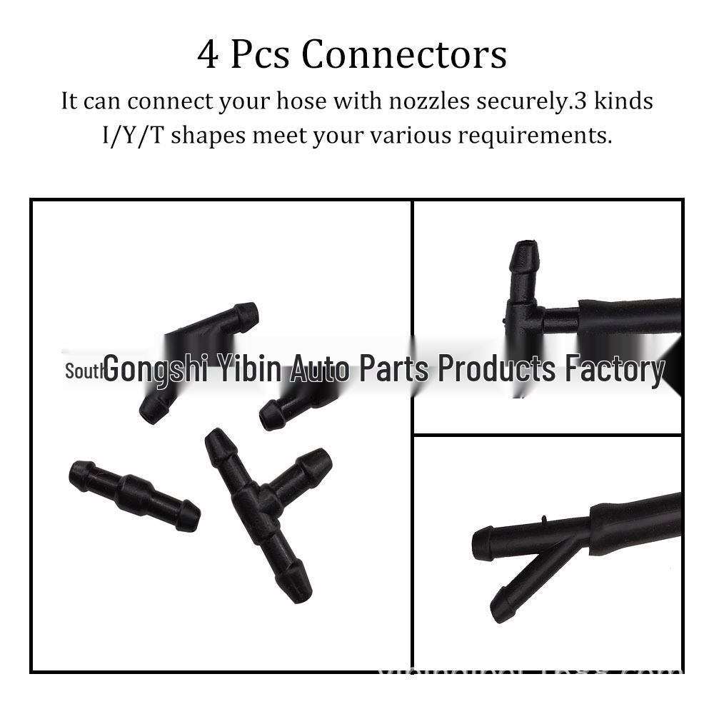 Universal Windshield Washer Hose & Connector Kit for Toyota, Chevrolet & More