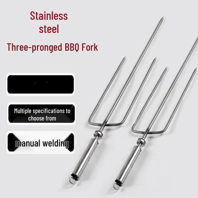 Zhi Shi Edelstahl Langes BBQ-Bratgabel-Set