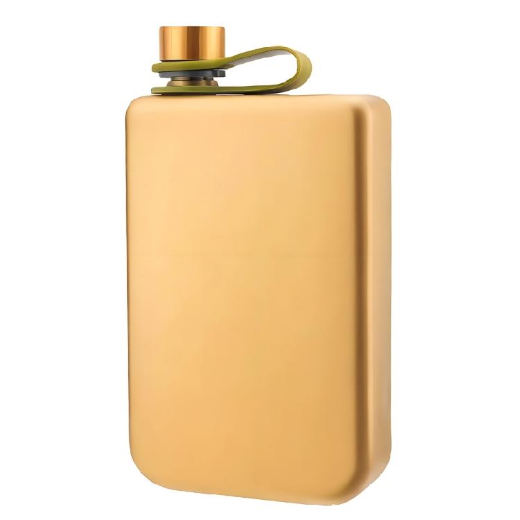 Flachmann für Männer 9OZ Edelstahl Hip Flask Whiskeys Spirituosenflasche mit Schraubverschluss für Outdoor Camping Wandern Vatertag Geschenk
