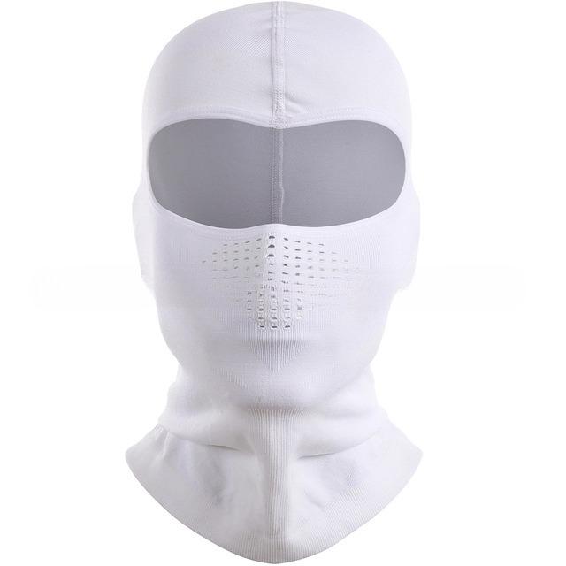 

Зимняя мотоциклетная маска велосипедная ветрозащитная теплая полнолицевая маска белый