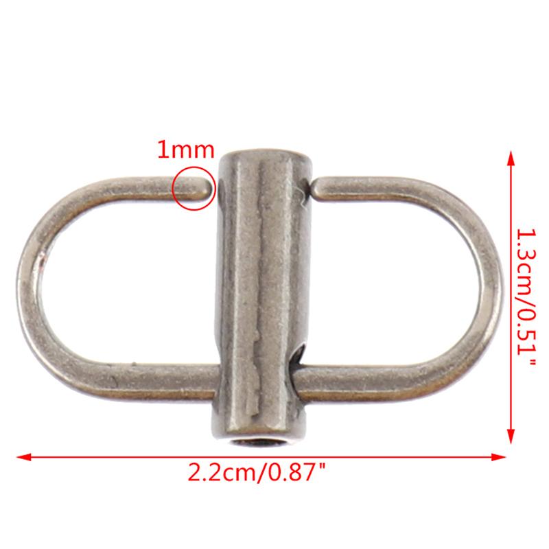 2X Adjustable Metal Buckle Clip Handbag Chain Strap Length Shorten Bag Accessory