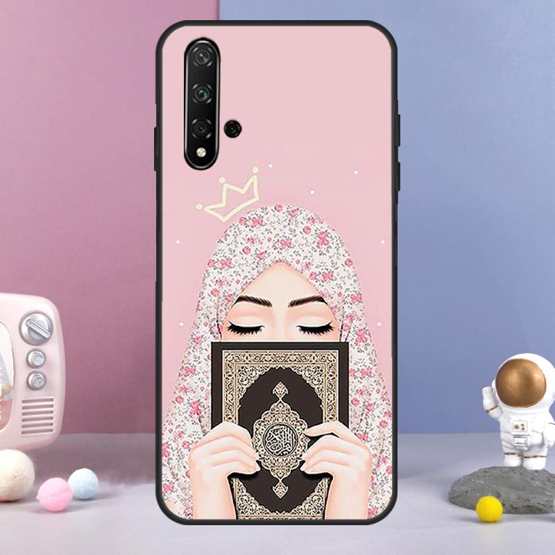 

Исламский арабский хиджаб Девушка Для Huawei Nova Y60 Y61 Y70 Y72 Y73 Y90 Y91 9 10 SE 7i 8i 11i 12i P30 P40 Lite P60 Pro Чехол Huawei Nova 5T