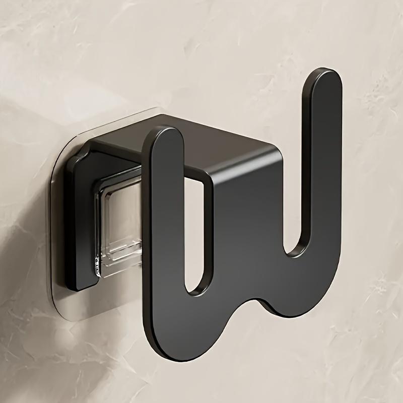 

Алюминиевая полка для обуви настенная самоклеящаяся без сверления с присосками, органайзер для экономии места для хранения за дверью ванной комнаты чёрный