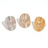 Stainless Steel Threaded Rotating Rings for Women Men Personality Gold Silver Color No Fade Opening Rings Jewelry Accessories