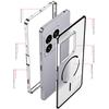 Case For Sony Xperia 1 VIII Aluminium Alloy Metal Frame Bumper Frosted Acrylic Magsafe Wireless Charging Cover