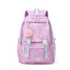 Kawaii Farbverlauf Sternenmuster Rucksack für Mädchen Schultasche mit Plüsch-Bommel Teenager Schüler Lässiger Tagesrucksack Reise Rucksack