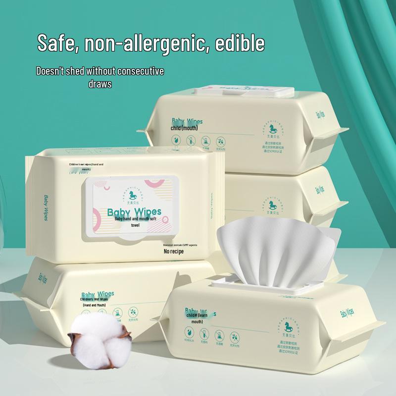 

80 штук безопасных для детей салфеток для рук и рта из чистой воды - Бытовые одноразовые