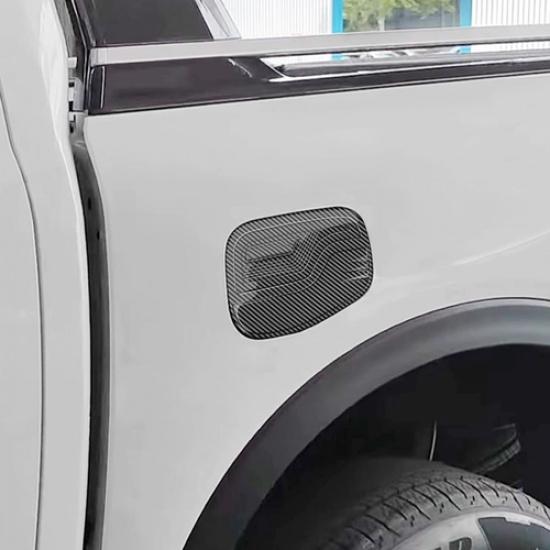 Car Fuel Tank Cover Trim Gas Door For Ford Ranger 23-25 Accessories Carbon Fiber
