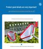 Aluminum Pool Skimmer with Deep Net for Water and Fish Ponds