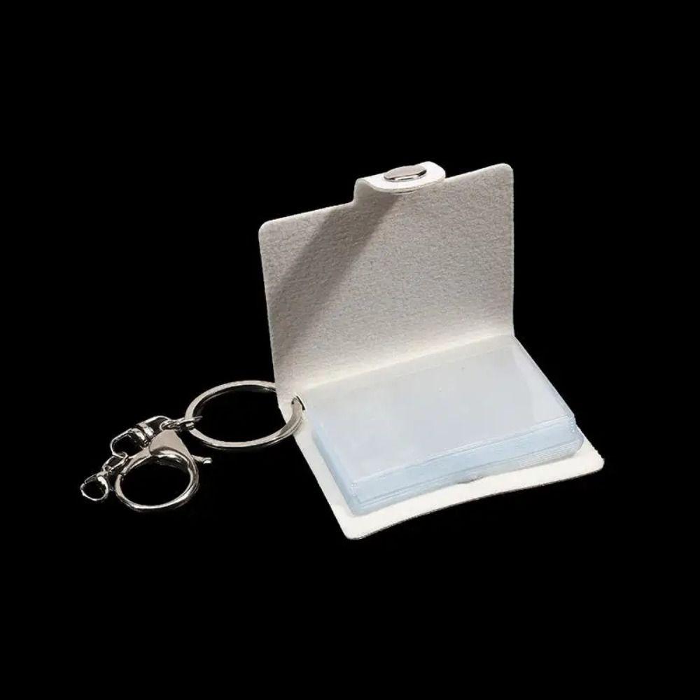 Backpack Keyring Mini Photo Album DIY Wallet Photo Card Holder Photo Album Keychain  Bag Charm
