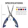 Multifunctional Fish Pliers Fishing Line Cutter Fishing Line Tied Pliers Fishing Hooks Picking Pliers Long Nosed Pliers