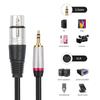 Double Shielded 3.5mm To XLR-F Balanced Condenser Mic Cable