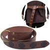 Belt Middle Age Accessories PU Leather Waist Knight Buckles Retro Embossed Stage