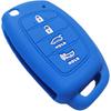 Silicone Rubber Key Fob Cover Compatible with 2019-2013 Hyundai Santa Fe Sport Sonata Tucson Santa Fe OSLOKA-875T (Suitable for Buttons with
