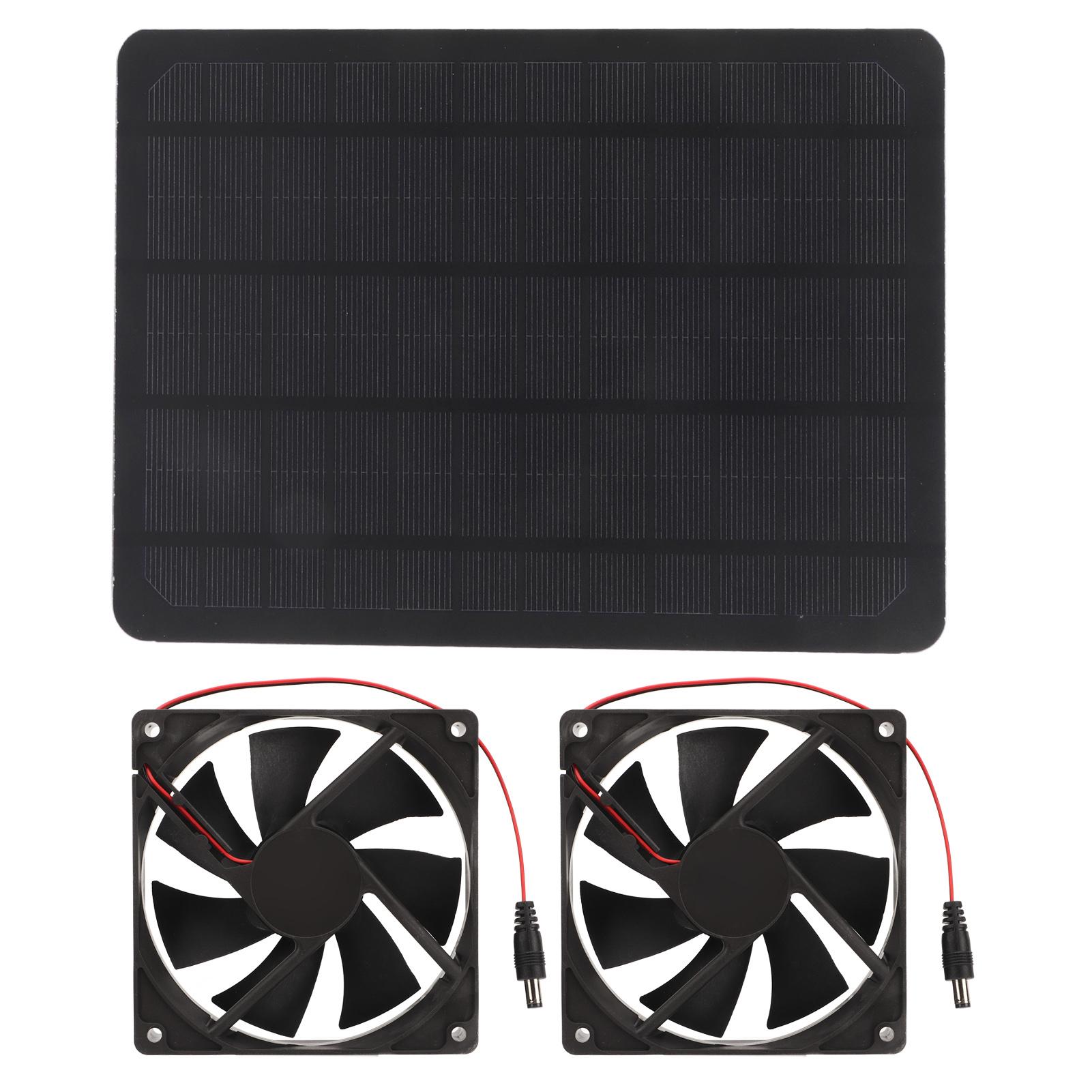 

Комплект вентилятора на солнечной панели 12 В 10 Вт Портативный Универсальный Энергосберегающий 4,7-дюймовый Вытяжной вентилятор для теплиц Домашних животных H