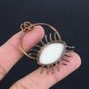 Evil Eye Pendant, Copper Electroformed Gemstone Jewelry, Handmade Pendant, For Mother Day