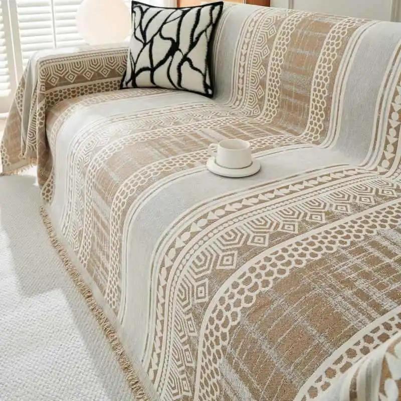 Chenille Sofa Cover for Living Room Sofas Towel Non Slip Couch Covers L Shaped Corner Sofa Mat Seat Pad Home Decor