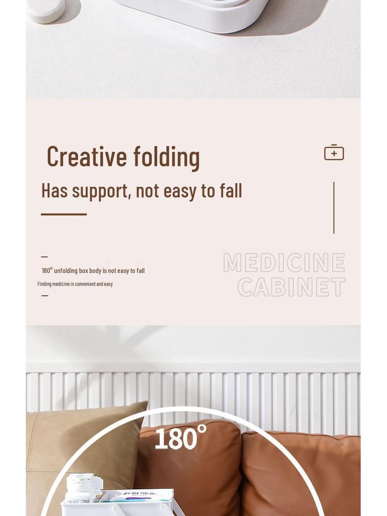 Boîte de Rangement Médical Domestique Extra-Large Multicouche Star You