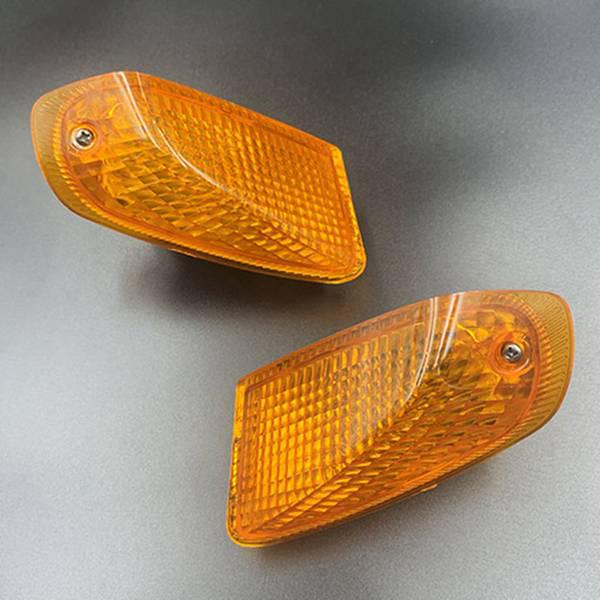 Pair of LED Turn Signal Light Covers for 1990-1992 Kawasaki ZZR400 Motorcycle Other