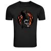 Totenkopf-Grafik-T-Shirt Gothic Tod Halloween-T-Shirt