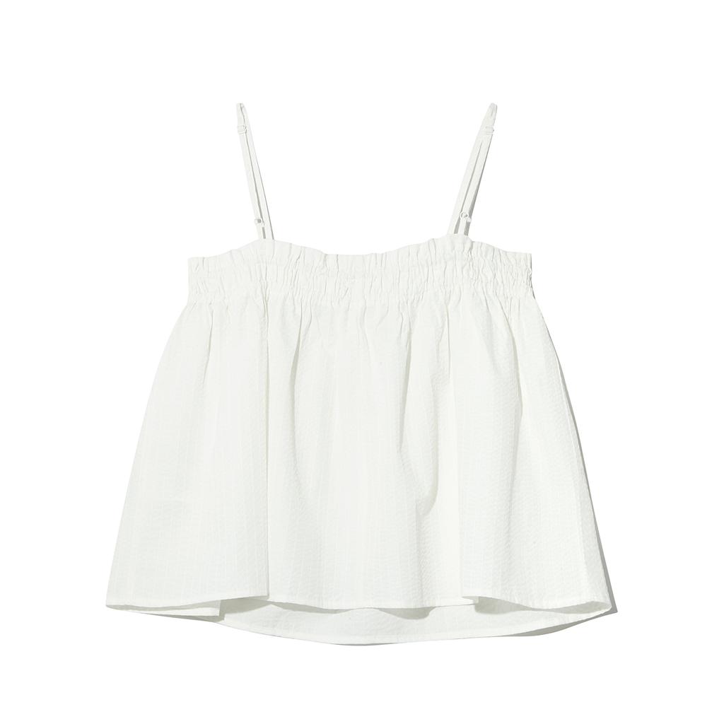 INTERCREW Women'S Seersucker Bustier White Ita2Vo51Awh