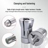Aluminum Router Collet: 1/4 Shank, 8 Shank, Precision Woodworking Drill Sleeve with 6mm Nut
